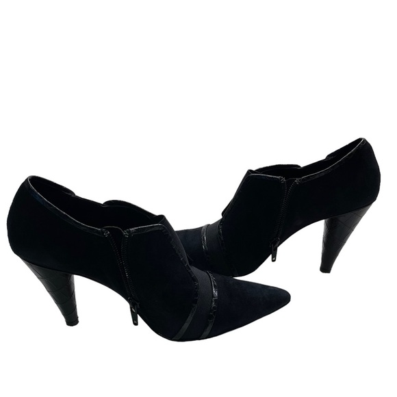 Anne Klein - Masupernova - black suede Ankle Bootie - size 6.5 M - Picture 5 of 8
